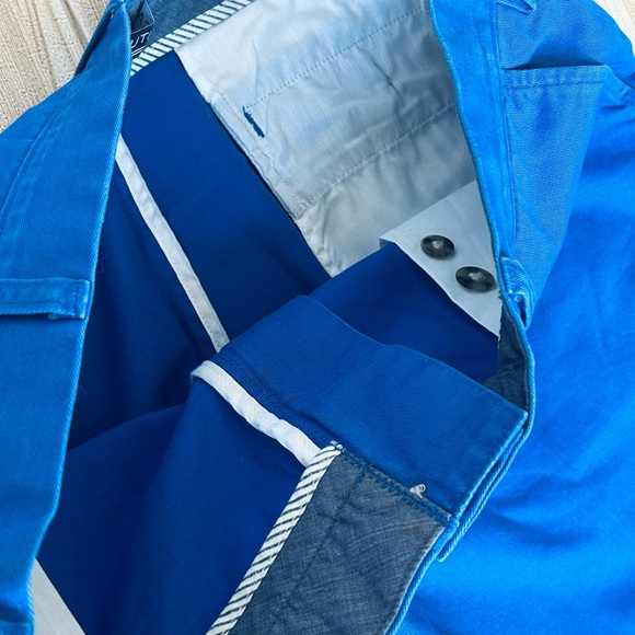 Nautica Men's sz 36W The Deck Shorts Blue Flat Front Shorts - Picture 9 of 9